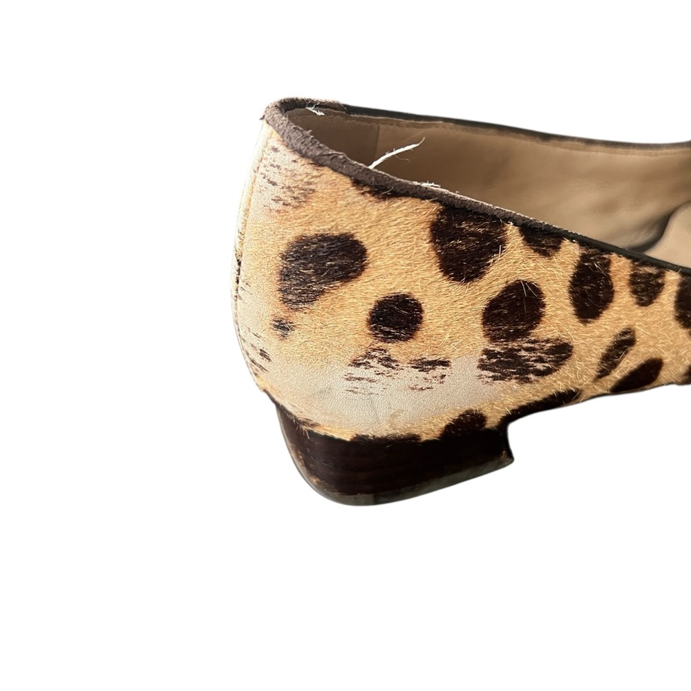 Tory Burch Leopard Print Gigi Coconut Pump size 7 animal print flats with logo - Picture 7 of 9